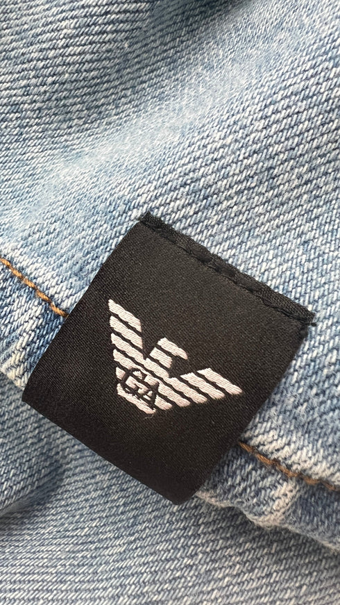 Giubbotto denim collo coreana