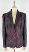 Blazer broccato monopetto