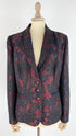 Blazer broccato monopetto