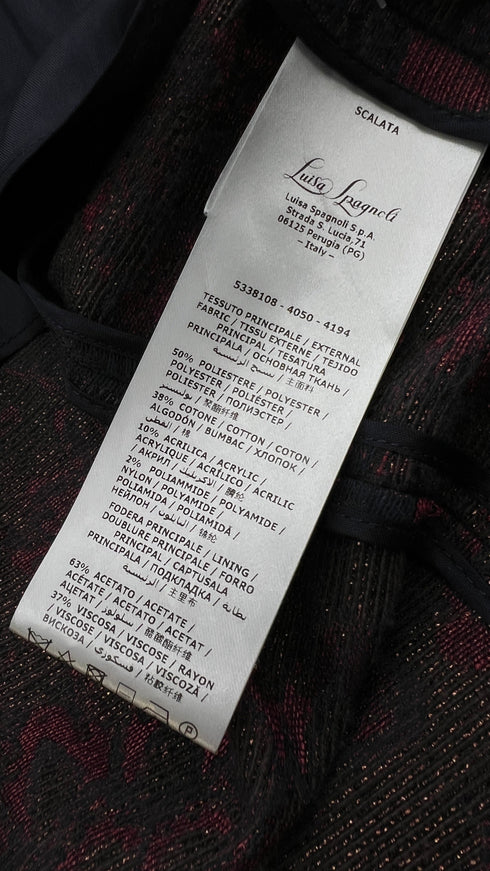 Blazer broccato monopetto