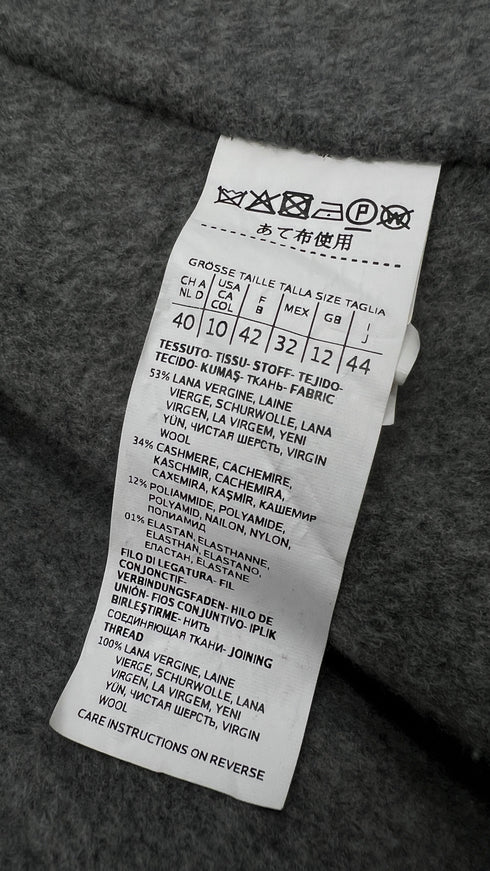 Cappotto grigio sfoderato