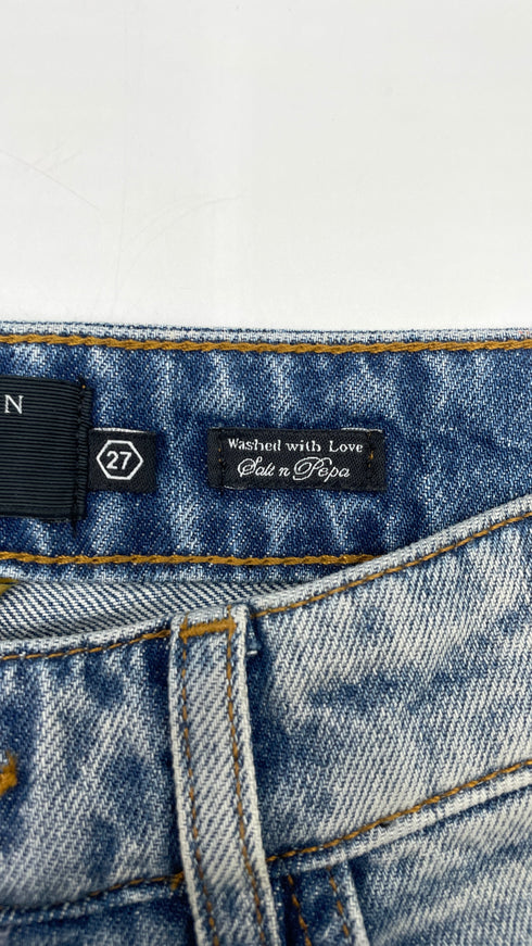Jeans con fiamme