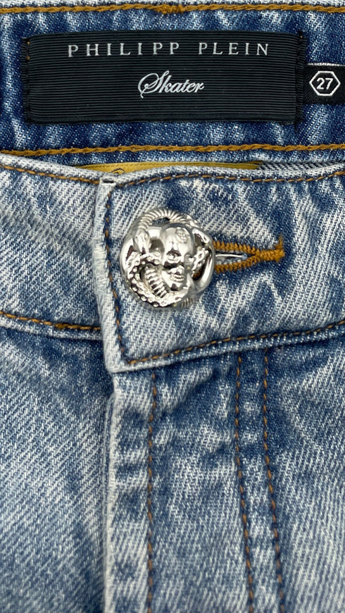 Jeans con fiamme