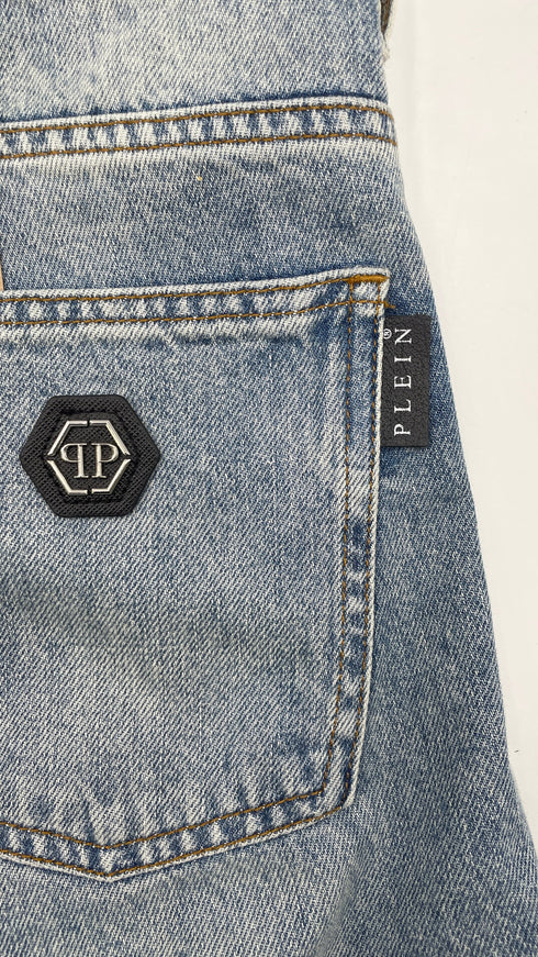 Jeans con fiamme