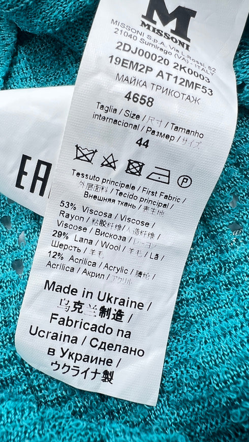 Top in maglia lavorato