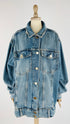 Giacca lunga in denim