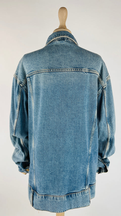 Giacca lunga in denim