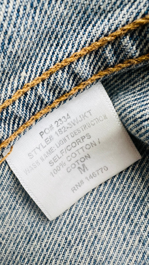 Giacca in denim taglio vivo