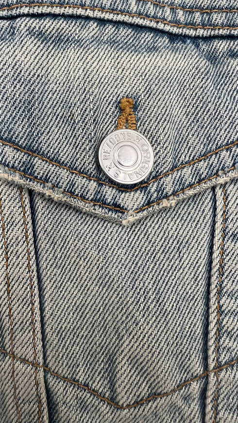 Giacca in denim taglio vivo