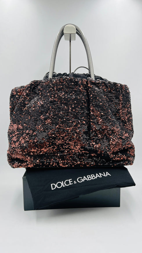 Shopping bag paillettes