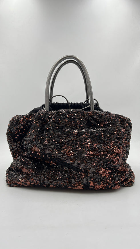 Shopping bag paillettes