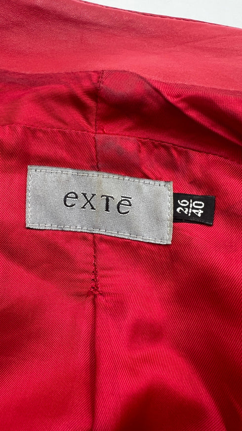 Giacca rossa in pelle