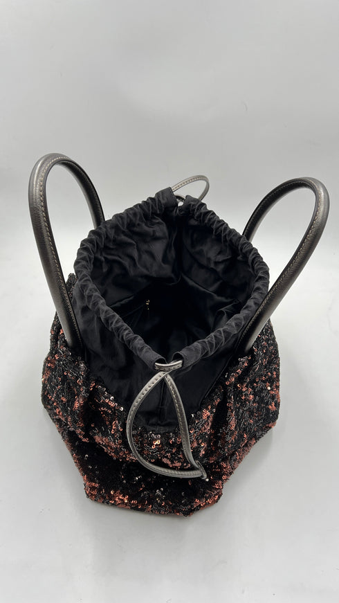 Shopping bag paillettes