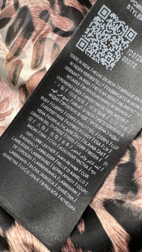 Giacca in pelle con zip