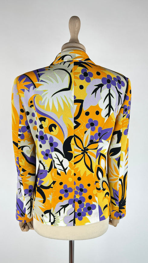 Blazer sfoderato a fiori