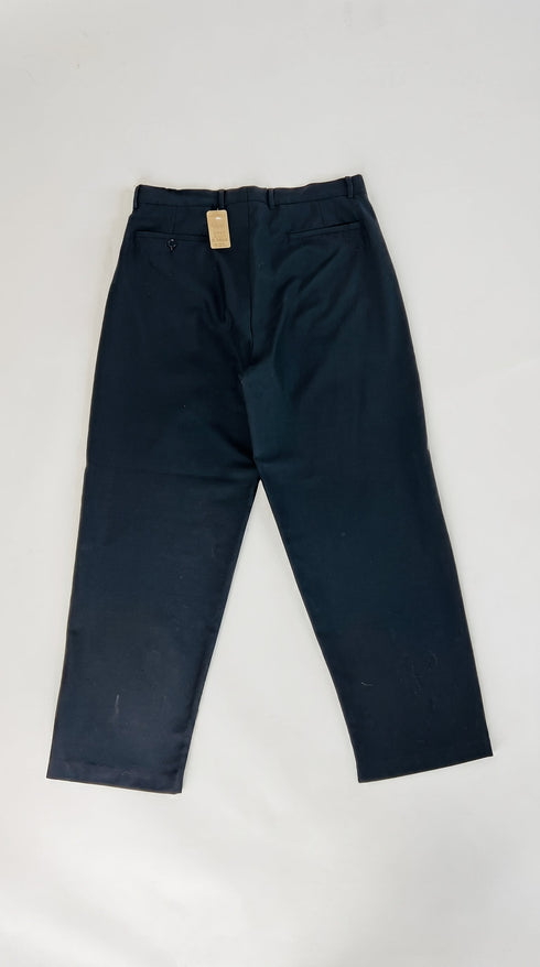 Pantaloni nero gamba larga