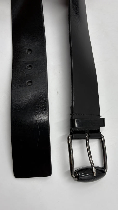 Cintura in pelle spazzolata