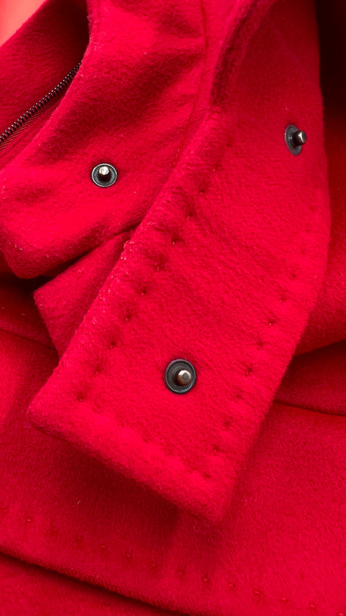 Cappotto lana-cashmere rosso