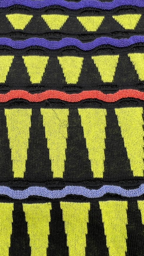 Abito corto fantasia fluo