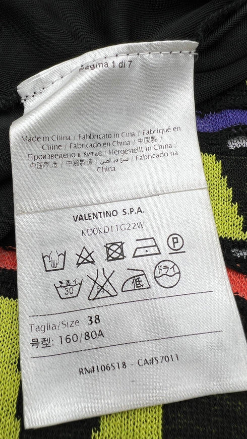 Abito corto fantasia fluo