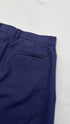 Pantaloni blu gamba larga