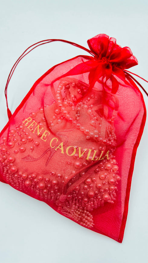 Pochette perline e strass