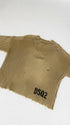 Maglia distressed con tracolla