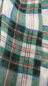 Abito midi in seta tartan