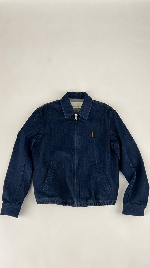 Giacca jeans con cartellino