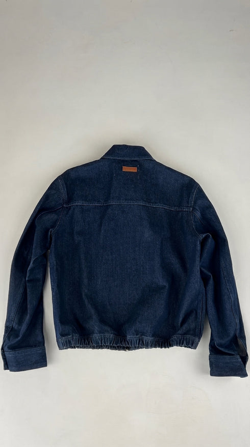 Giacca jeans con cartellino