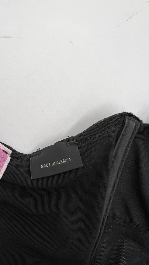 Top arricciato stampato