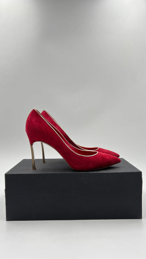 Décolleté in suede N7.5