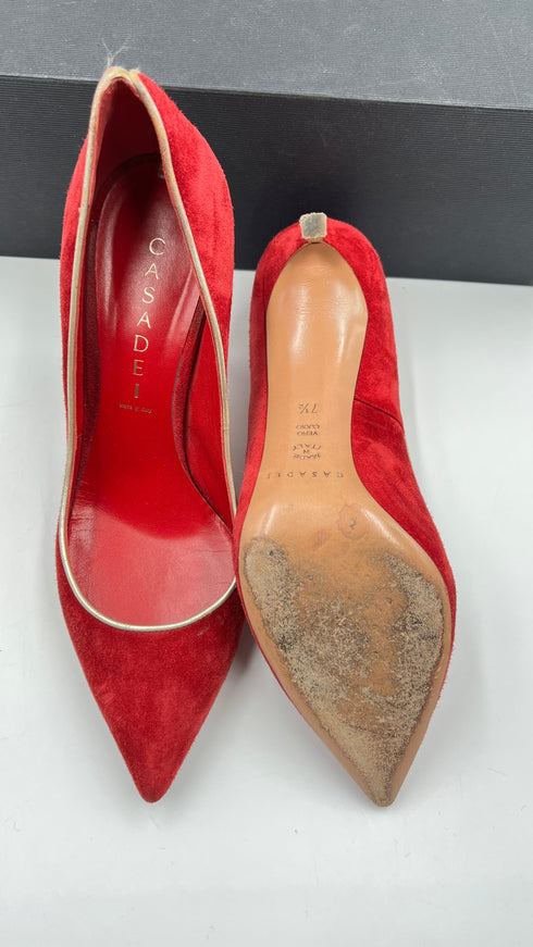 Décolleté in suede N7.5