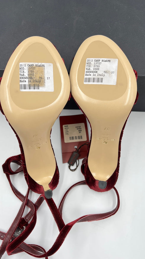 Sandalo in velluto N.37