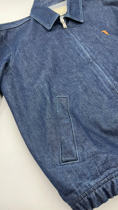Giacca jeans con cartellino