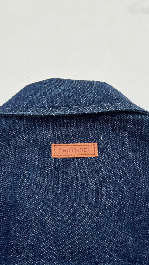 Giacca jeans con cartellino
