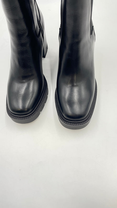 Crop-top nero con fiocco