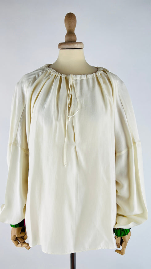 Blusa retro color block