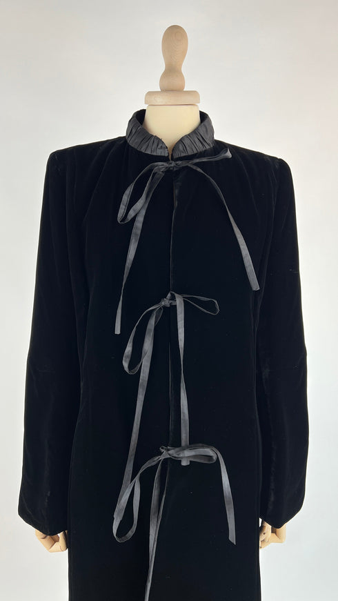 Soprabito lungo in velluto