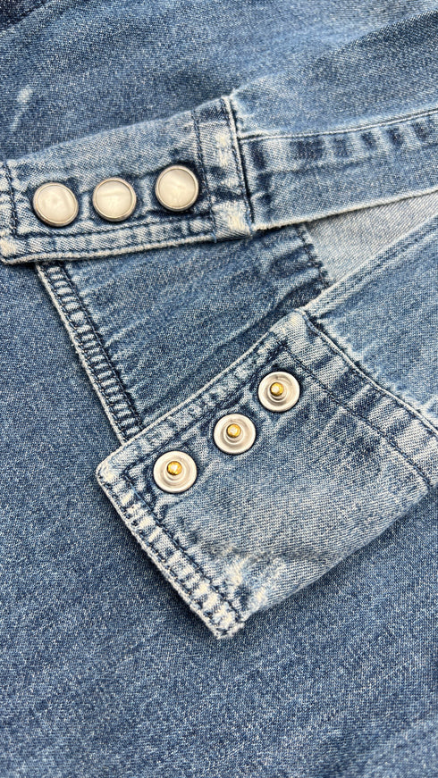 Camicia sfiancata in denim