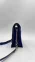 Borsa saffiano blu