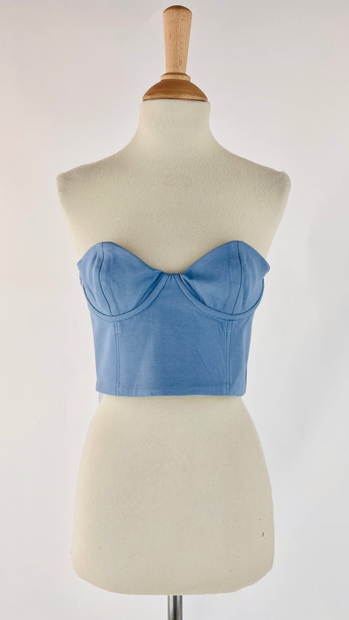 Top a bustier con cartellino