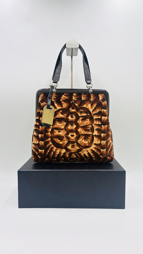 Borsa a mano in velluto