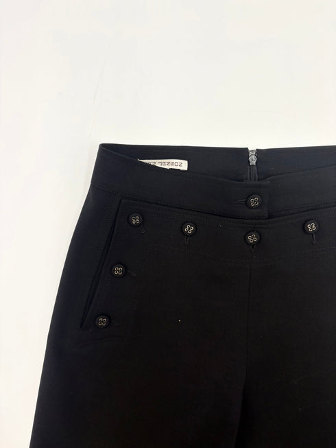 Pantalone gamba dritta neri