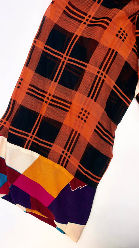 Abito midi multi-stampa