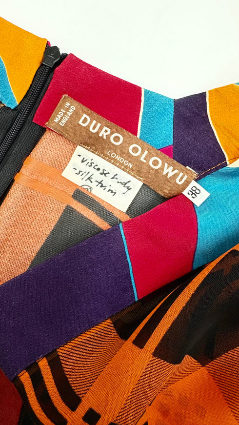 Abito midi multi-stampa