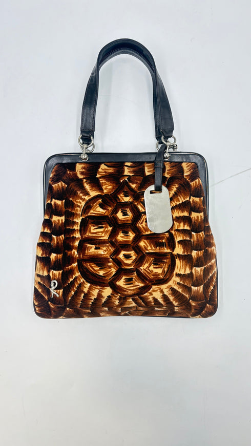 Borsa a mano in velluto