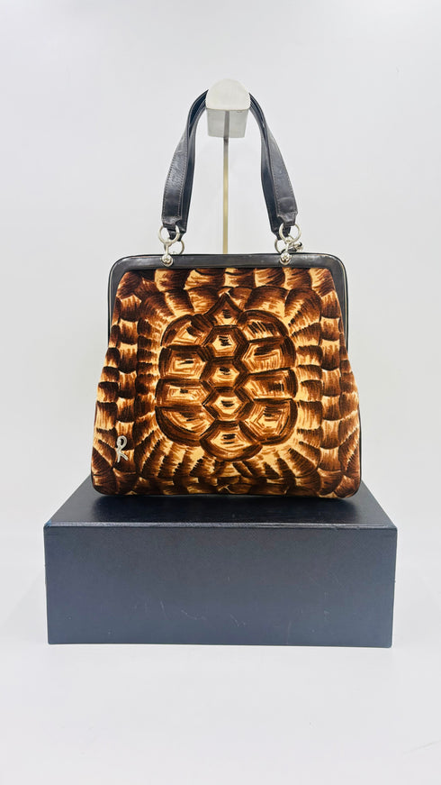 Borsa a mano in velluto