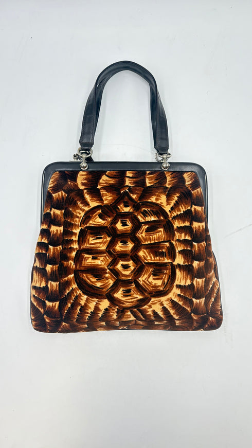 Borsa a mano in velluto