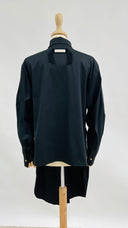 Camicia asimmetrica nera ALBINO